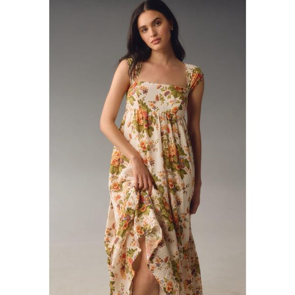 New By Anthropologie Sleeveless Square-Neck Maxi Dress Size S - Picture 2 of 12